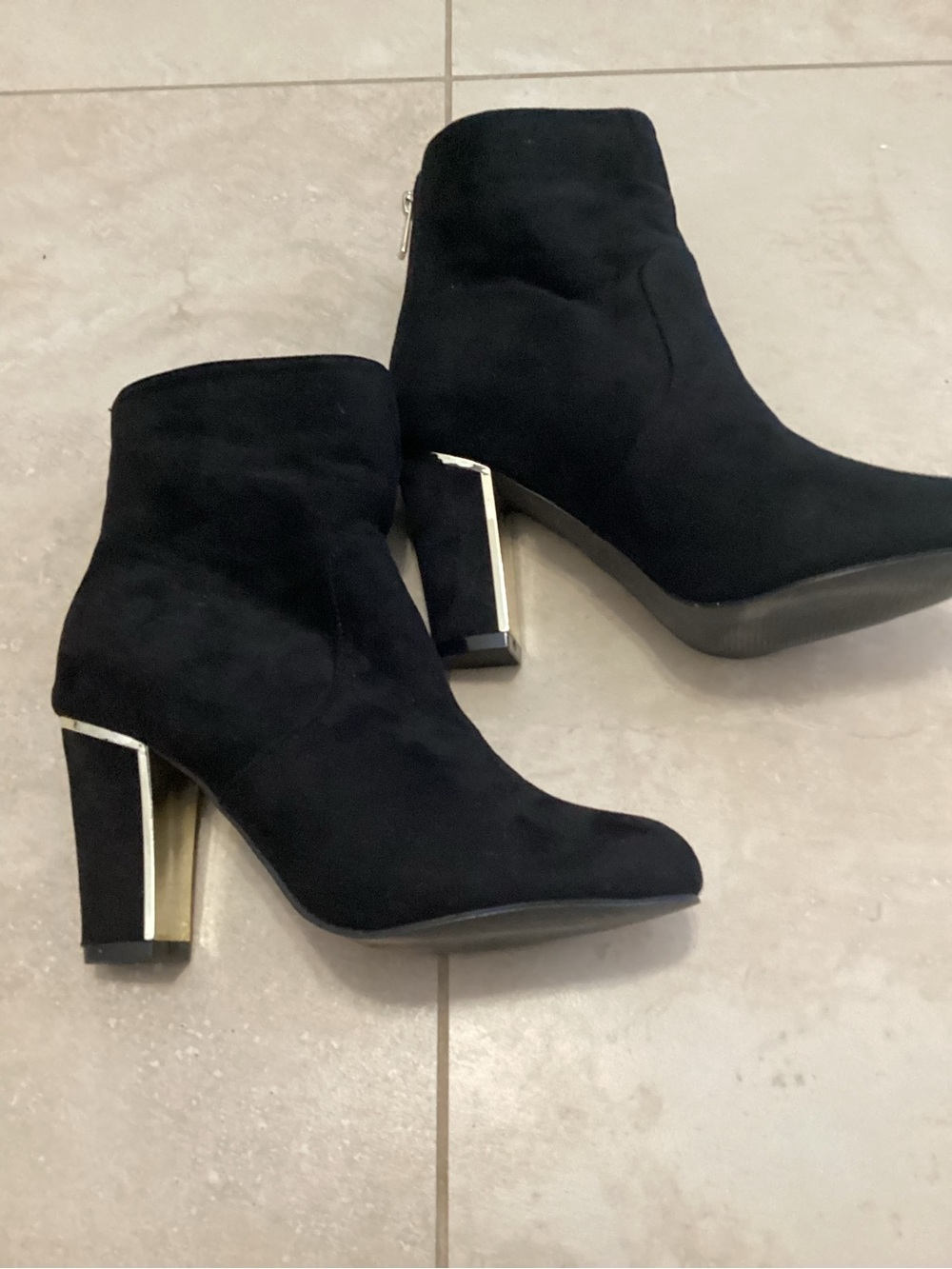 Ardene Faux Suede Ankle Boots - Picture 2 of 5